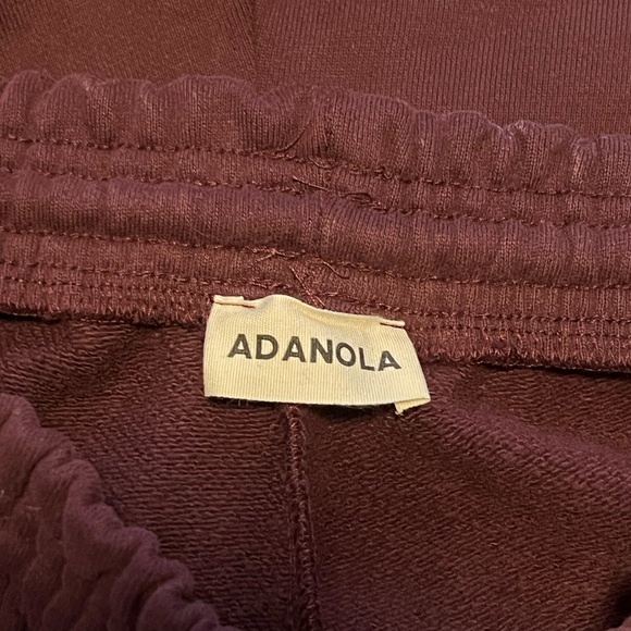 Adanola Maroon Varsity Sweatpants with White Logo - Picture 8 of 9